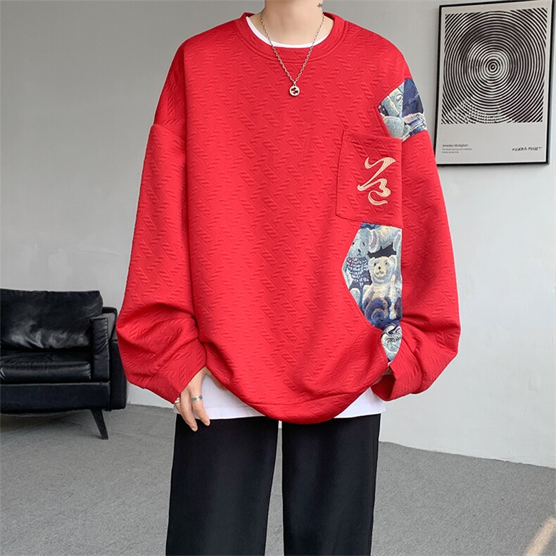 爆！已下单WY10063-P45控78秋冬新款高品质百搭小熊大码卫衣,男装卫衣,电商A059