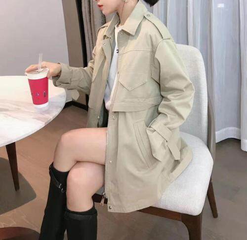 春季配个风衣，女装风衣，玉米青豆
