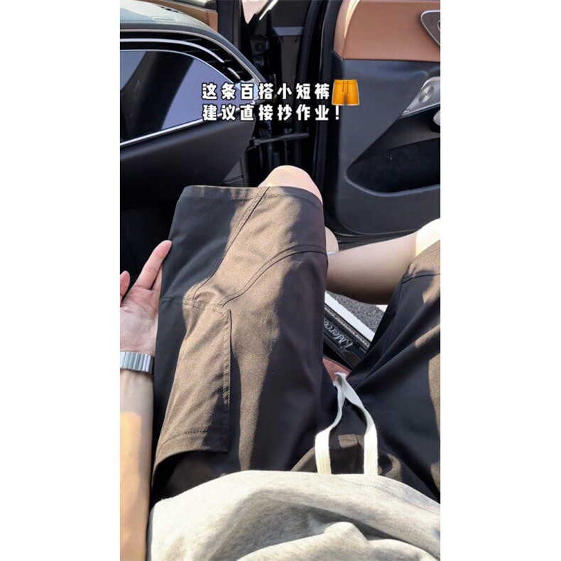 美式运动短裤薄冰丝裤跑步健身斜切休闲五分裤504-K08-特P31控58,男装牛仔裤,星座504