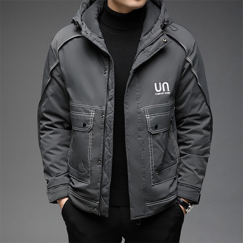 男士中年立领羽绒服休闲商务保暖加厚外套爸爸装男BJY08178-220，男装羽绒服，电商B212（原钱塘6029）