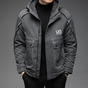 男士中年立领羽绒服休闲商务保暖加厚外套爸爸装男BJY08178-220图片