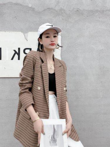 春季格子西装，女装西装，MZ 原创