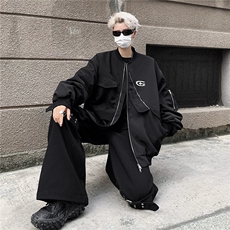 2023早春设计美式高街小众外套宽松折叠夹克上衣潮JK8529，男装夹克，星座1116A-1（原606A）