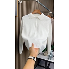 潮牌痞帅毛衣男女秋冬款半拉链针织衫2025新款男士内搭打底衫，男装针织衫/毛衣，星座601-2