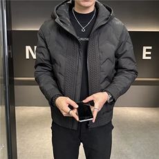 冬季现货主推男连帽轻薄灰鸭绒简约羽绒服外套上衣YR199P175，男装羽绒服，电商B226-2（原B217-2）