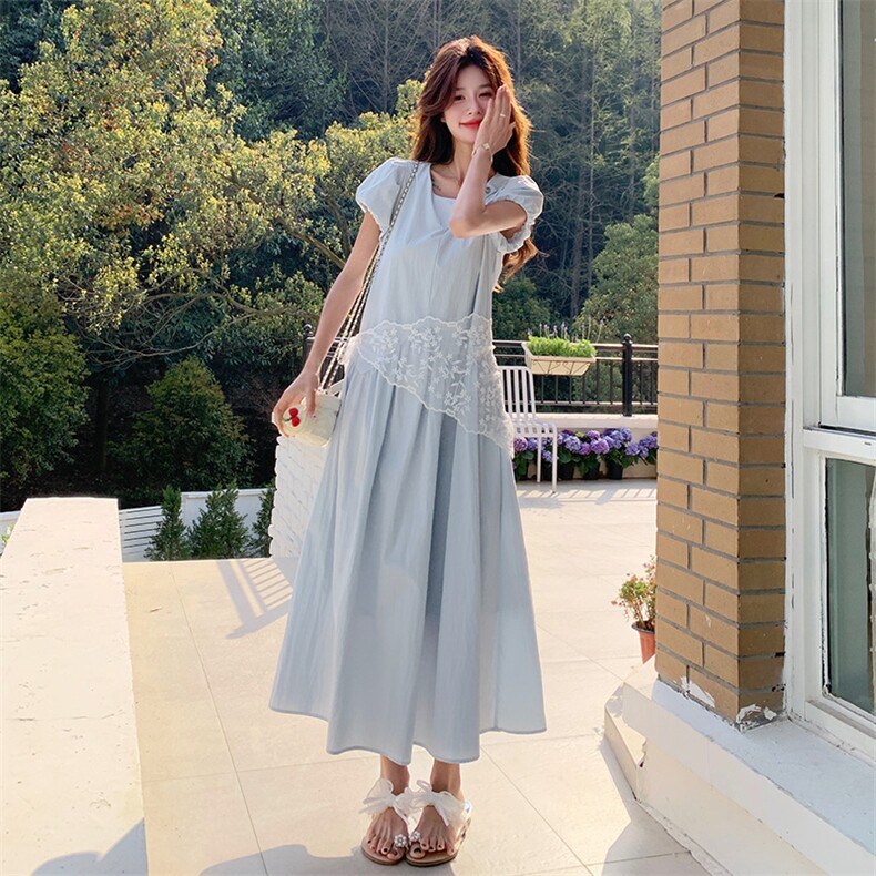 夏装新款A版连衣裙大裙摆2C317A-8515-P145-K208,女装连衣裙,2C317A
