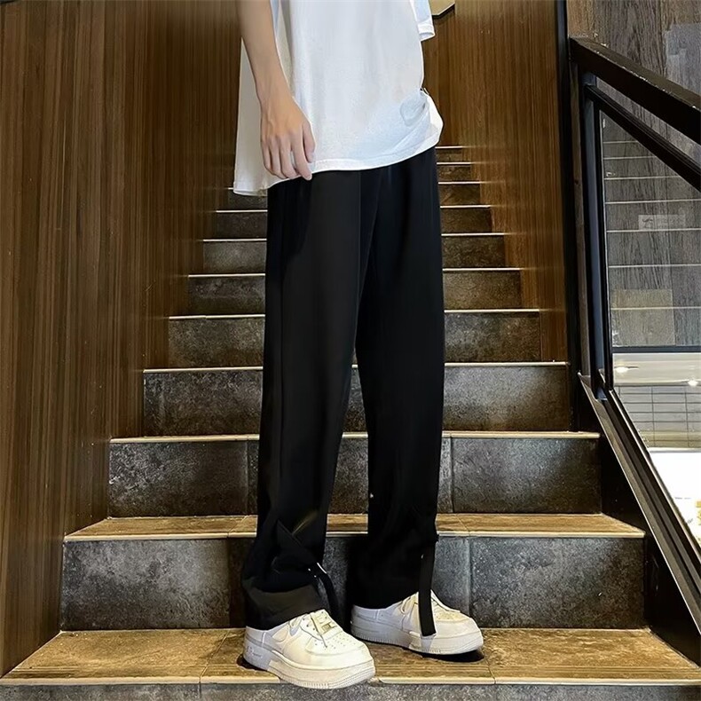 西裤vibe冷淡风高级感裤子男垂坠感谢尔比西装裤KM942,男装西裤,星座1116A-1（原606A）