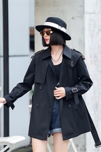 「布之魅」 秋季风衣，四色四码,女装风衣,布之魅