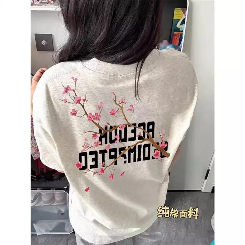 万针全刺绣工艺抖音得物高品质260克重磅纯棉双纱美式高街短袖T恤,男装T恤,电商A486