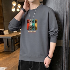 春秋新款2023货源一件大码男士印花圆领卫衣打底衫，男装T恤，星座1816-2（原1210–2）