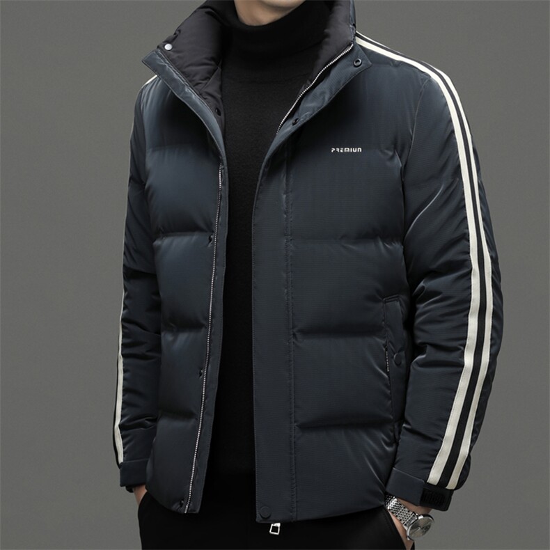 DF8209钱塘2020-2冬季新款时尚休闲立领厚款中年男士羽绒服P290,男装羽绒服,钱塘207-2