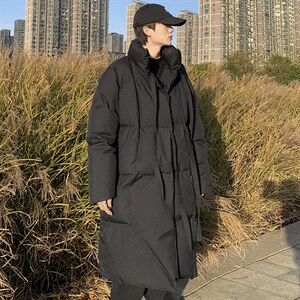 基地-MY994-P168冬季新款飘带中长款棉衣男同款棉服暗黑风控228,男装棉衣,电商B280-1（原A049）