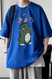 HT73037-P22 华夫格t恤男短袖男大码五分袖 大皂风图片