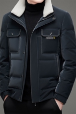 2023冬季新款白鸭绒羽绒服男装防寒休闲可卸毛领外套AJY8050-P295，男装羽绒服，电商B212（原钱塘6029）