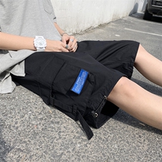 港风男士工装短裤夏季韩版潮流直筒宽松百搭ins五分裤K1097-P30，男装休闲裤，星座512-2