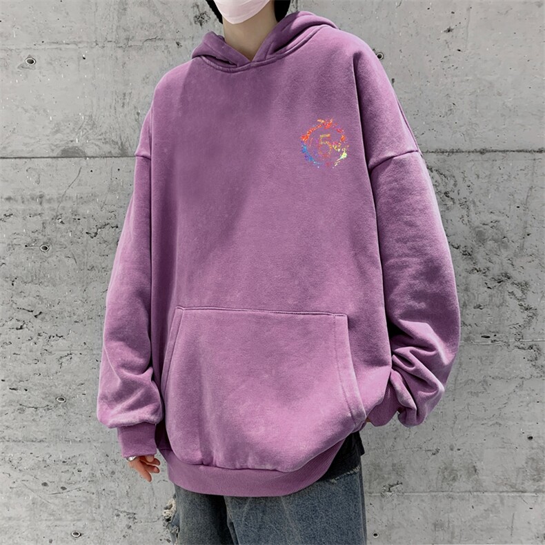 美式潮牌重磅水洗做旧连帽卫衣力推大码男XZ517A-2-Y7759-P68,男装卫衣,星座517A-2