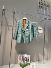 格子西装外套，女装西装，LOVELS