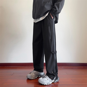 防水男士冲锋裤男春季户外按扣休闲裤直筒长裤子A266-KZ8021-P40图片