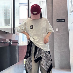 万针全刺绣工艺抖音得物高品质260克重磅纯棉双纱美式高街短袖T恤图片