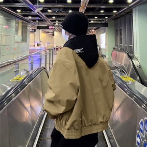 青春流行男春季夹克文艺潮垫肩外套MJK33P55图片
