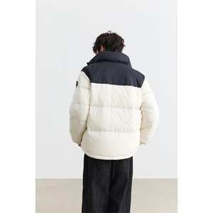 新标90%绒 有报告 撞色短款宽松羽绒服外套 Y5006 /P190图片