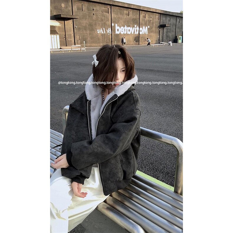 现货高品质美式高街冬季重磅座山雕大毛毛领pu皮棉衣男女加厚外套,男装皮衣,电商A486