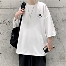 Q11204-P30春夏季七分袖t恤男大码五分袖男短袖中袖大皂风，男装T恤，电商A040
