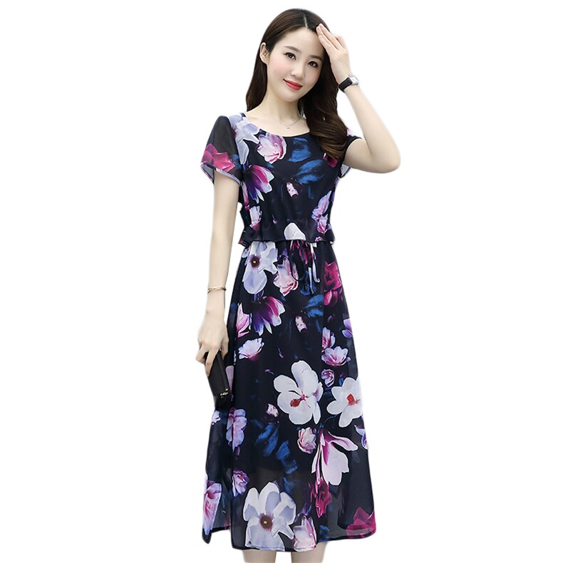 两件套个性宽松百搭减龄连衣裙2021年夏季通勤,女装连衣裙,阿菲诺依