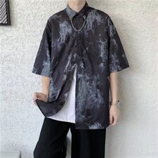 短袖衬衫春款男港风潮流C043P30，男装衬衫，星座1116-2