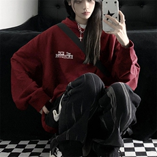 300克纯棉美式复古印花宽松休闲纯棉上衣连帽卫衣外套E703-P65，女装短外套，星座911-2(原星座613-2）