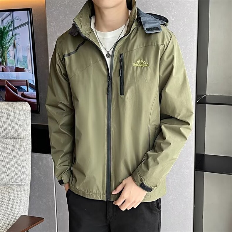 高品质冲锋衣ins店主风秋新休闲潮连帽夹克男外套EM13-P59,男装夹克,星座1109-3