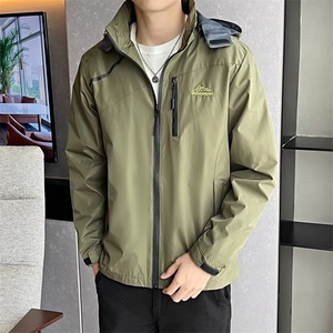 高品质冲锋衣ins店主风秋新休闲潮连帽夹克男外套EM13-P59图片