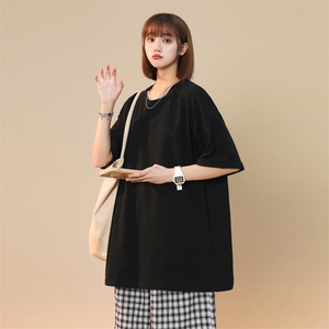 抖音供货200克现货纯色宽松版短袖T恤B343/T666/P10元图片