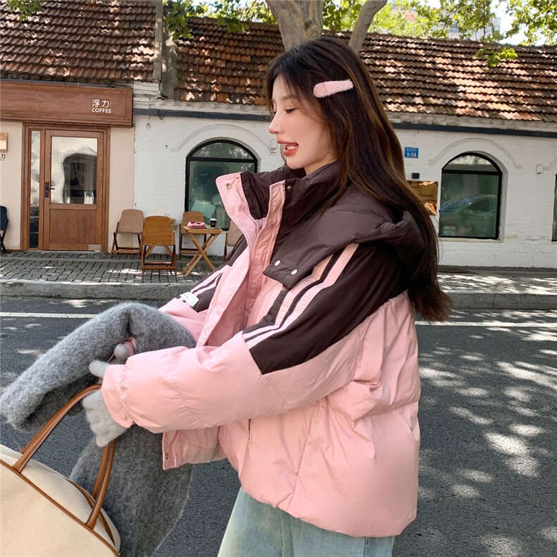2024年冬装保暖宽松休闲洋气羽绒服外套显瘦,女装羽绒服,欣美人