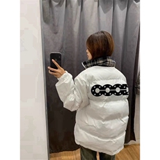 美式复古格子拼接棉服女冬季新款宽松百搭小众设计感保暖棉衣，男装棉衣，星座506A