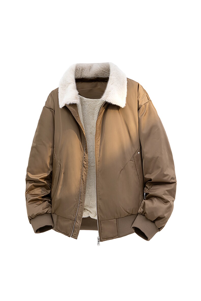 可拆卸毛领羽绒服男情侣冬季复古美式短款外套XZ309Y95750P188,男装羽绒服,星座309（原A406）