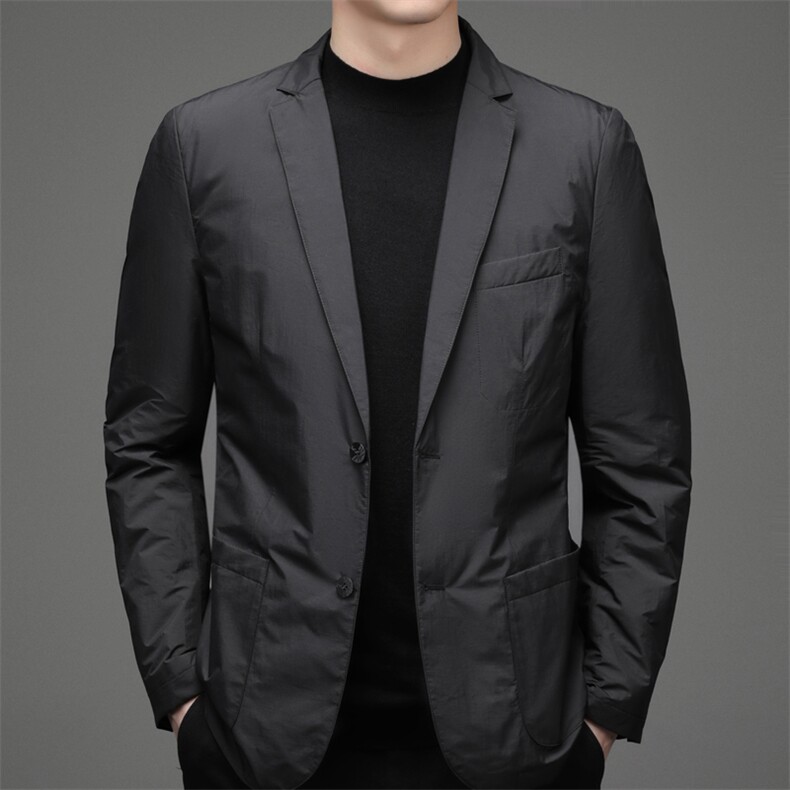 CDYR6629961钱塘2020-2新款中年男士商务休闲羽绒西服外套P230,男装羽绒服,钱塘207-2