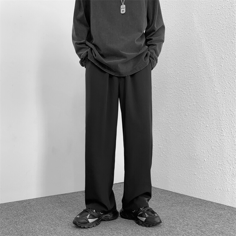 高街2022百搭春款直筒宽松休闲裤卫裤运动裤2028-特批22,男装休闲裤,星座718-1