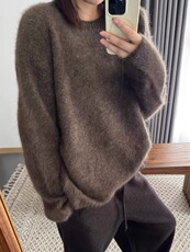 2025年秋季时尚百搭通勤简约休闲羊毛衫，女装羊毛衫，琳尚羊绒