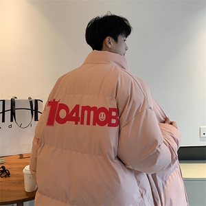 港风直播抖音高品质宽松男羽绒棉面包服棉衣外套M1060P85图片