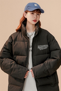 中性风 22冬季新款镂空字母印花立领棉服TPMY58P65控99特批无差价图片