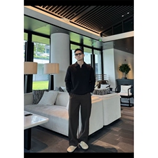 肌理感条纹毛衣针织衫海鸥领打底衫16807-P65，男装T恤，星座1012-1