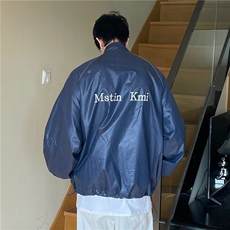 A450-JK7768-P105控148秋天薄款印花夹克外套，男装夹克，电商A450