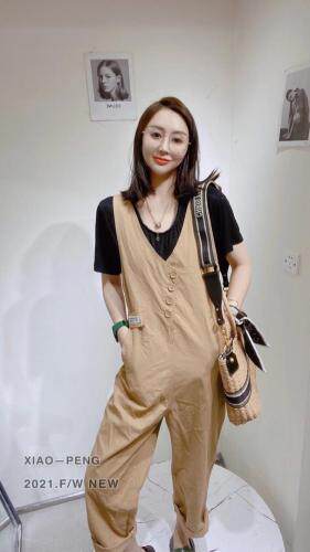 新款背带裤,女装,莎拉