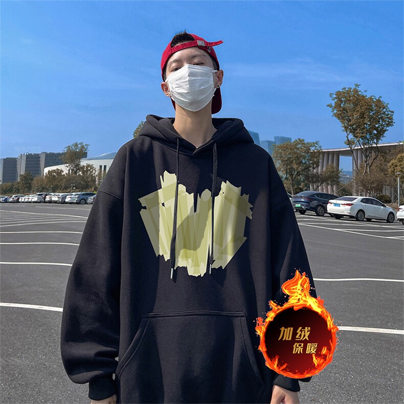 500克重磅秋冬美式加绒加厚卫衣外套DL1605常规特P35加绒特40,男装卫衣,电商A486