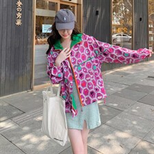 【现货】韩版宽松休闲外套20198-P135-K198，女装风衣，浙宝189