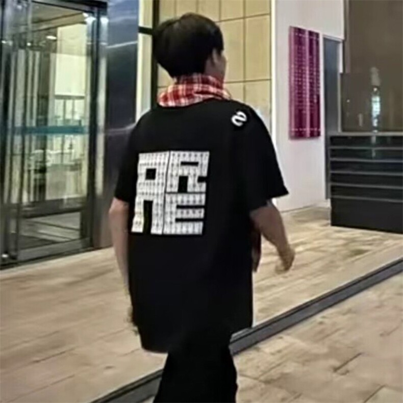 万针全刺绣工艺抖音得物高品质260克重磅纯棉双纱美式高街短袖T恤,男装T恤,电商A486
