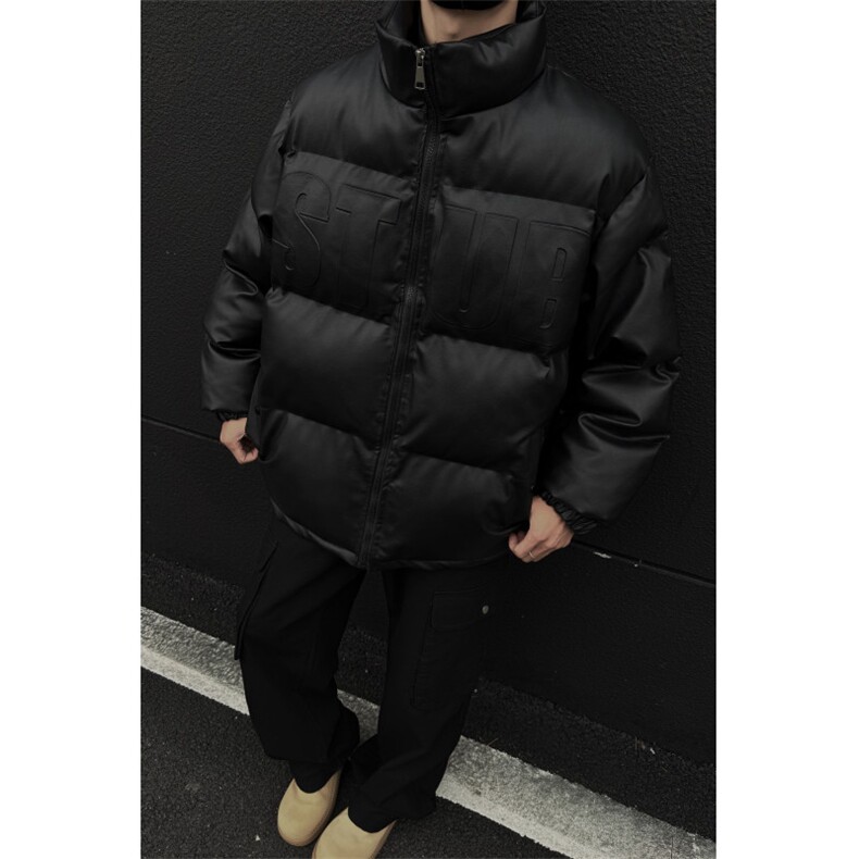 档口图立领钢印棉衣PU皮棉服棉袄M2883-特P100无差价,男装棉衣,星座1213