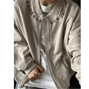 美式字母印花飞行夹克外套拉链新款百搭513AJK2576P70