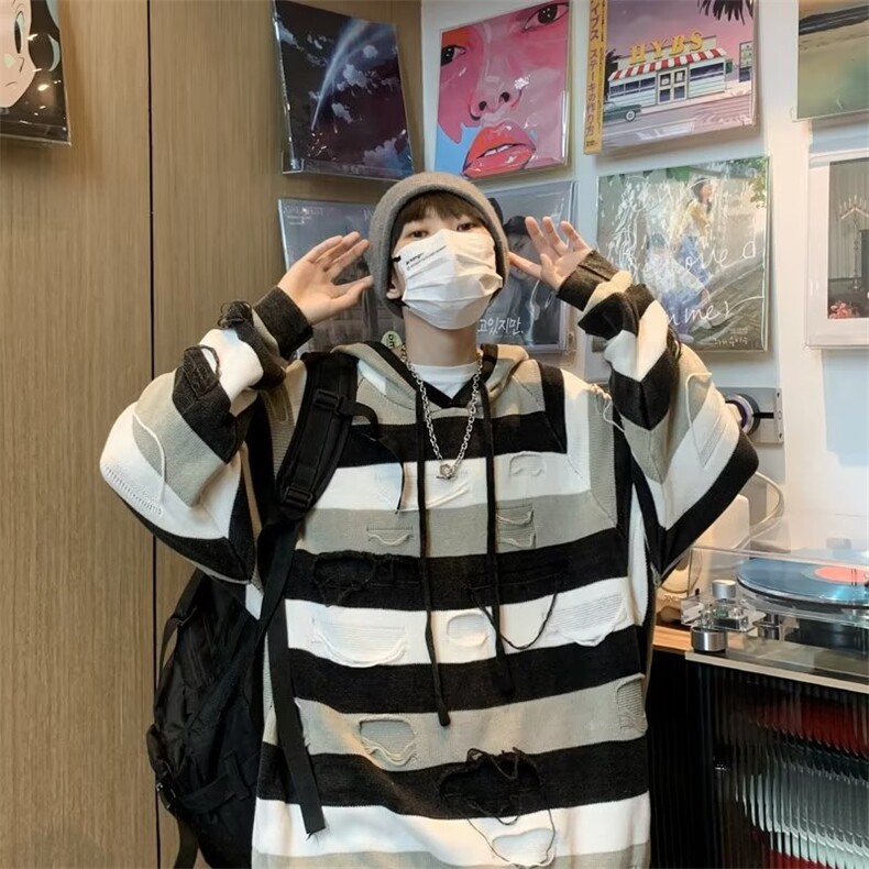 美式毛衣男慵懒风休闲针织衫X7019P46,男装针织衫/毛衣,星座1116-2